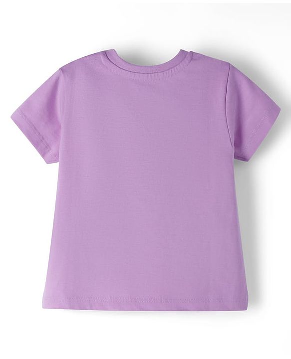 Babyhug Disney Single Jersey Knit Half Sleeves T-Shirt & Shorts Set with Marie Graphic - Multicolor