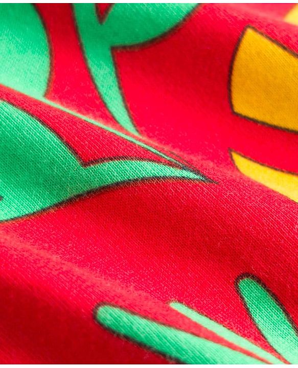 Babyhug Cotton Knit Half Sleeves T-Shirt & Pyjama Co-ord Night Suit With Dino Print - Red