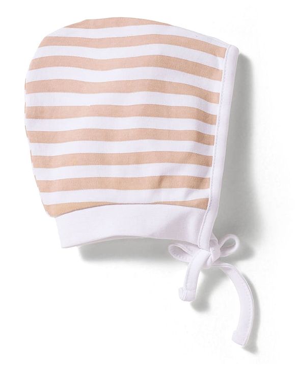 Babyhug 100% Cotton Intelock Knit Printed Baby Caps Pack of 2 Multicolor - Diameter 14 cm