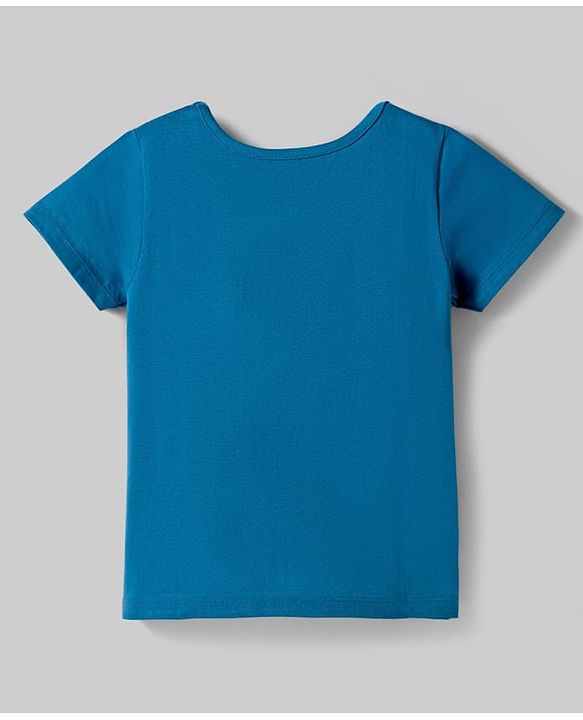 Pine Kids Cotton Knit Half Sleeves T-Shirt & Shorts Printed Night-Suit - Blue