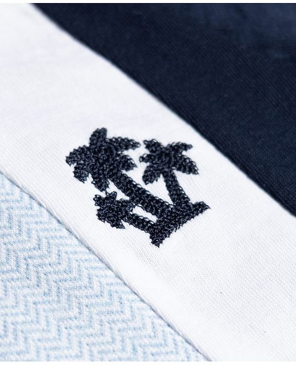 Babyhug Single Jersey Knit Half Sleeves Striped T-Shirt & Shorts Set - Light Blue