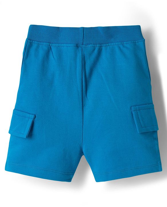 Babyhug 100% Cotton Knit Half Sleeves Vehicles Printed T-Shirt & Shorts Set - Multicolour