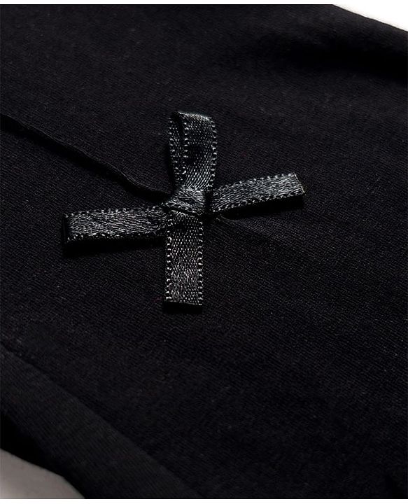 Babyhug Lycra Knit Full Length Solid Color Leggings - Black