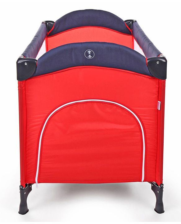 Babyhug My Space Playpen With Removable Mosquito Net - Red Navy (Assembly Video Available)
