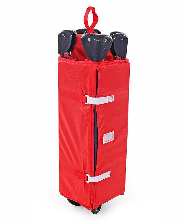 Babyhug My Space Playpen With Removable Mosquito Net - Red Navy (Assembly Video Available)