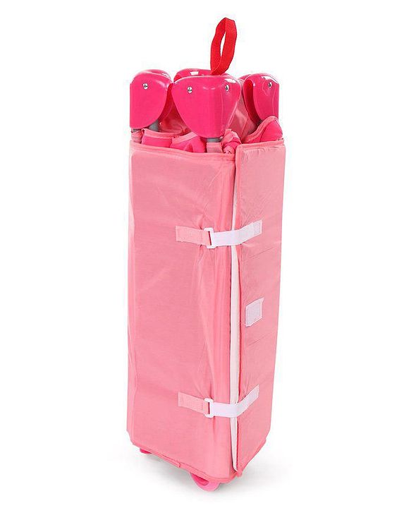 Babyhug My Space Playpen With Removable Mosquito Net - Pink (Assembly Video Available)
