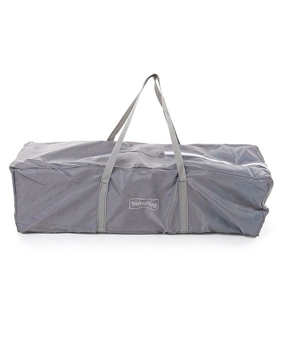 Babyhug Keep Me Close 2 in 1 Playpen Cum Baby Cot With Mosquito Net  - Blue Grey (Assembly Video Available)
