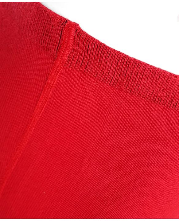 Cute Walk by Babyhug Disney Knit Antibacterial Wash Tights with Minnie Mouse Design - Red