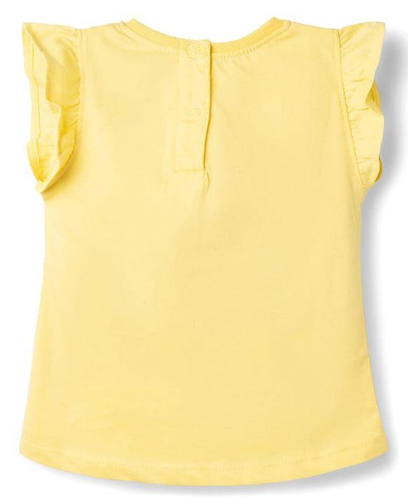 Babyhug Disney Single Jersey Knit Frill Sleeves T-Shirt with Bambi Graphic Pack of 2 - Multicolor