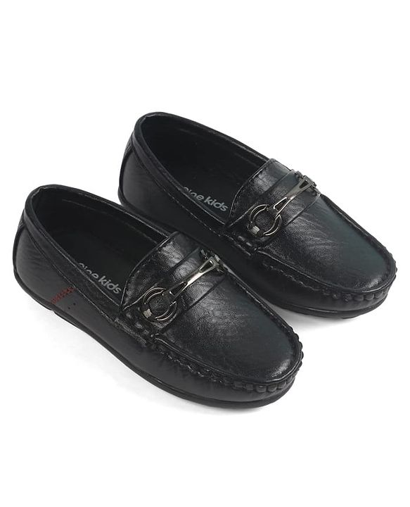 Pine Kids Slip On Loafers - Black