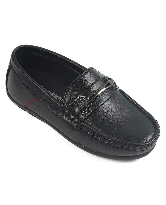 Pine Kids Slip On Loafers - Black