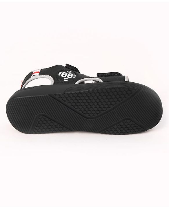 Pine Kids Velcro Closure Solid Sandals - Blue