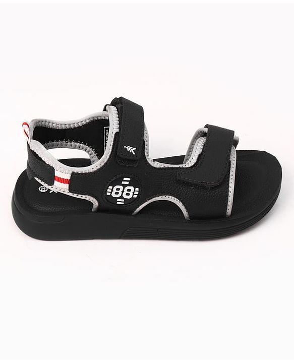 Pine Kids Velcro Closure Solid Sandals - Blue