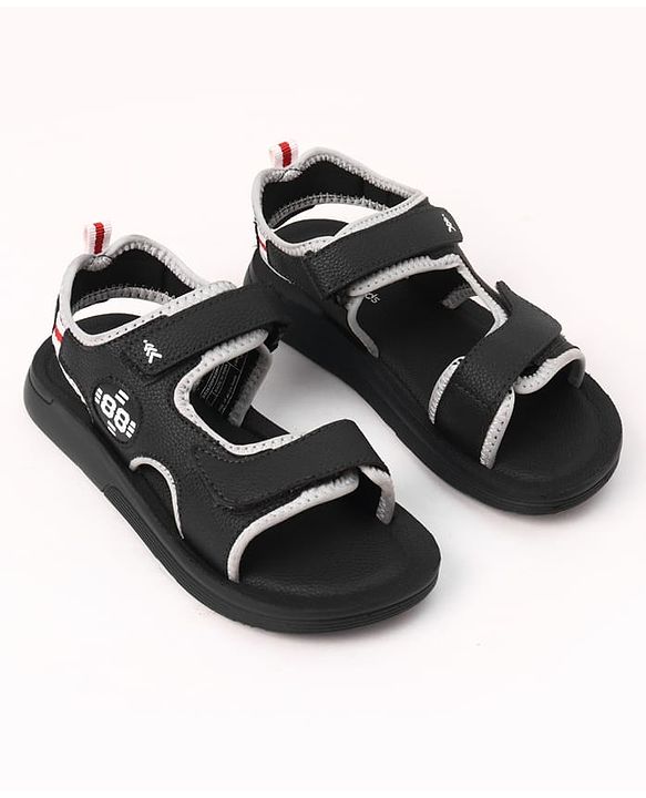 Pine Kids Velcro Closure Solid Sandals - Blue