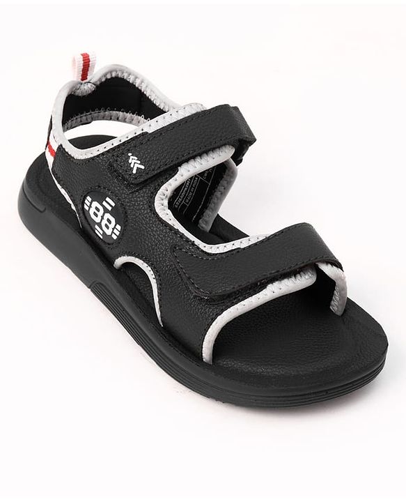 Pine Kids Velcro Closure Solid Sandals - Blue
