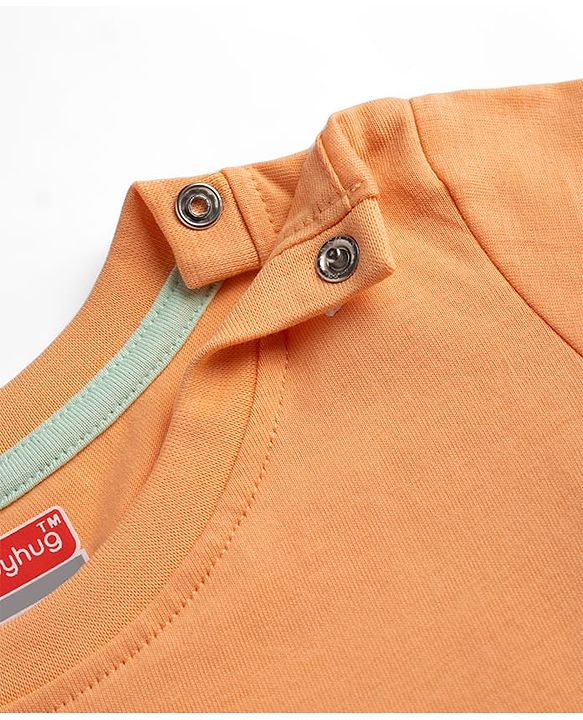 Babyhug Cotton Knit T-Shirts Half Sleeves with Graphics Pack of 3 Multi Color 6-9 Months