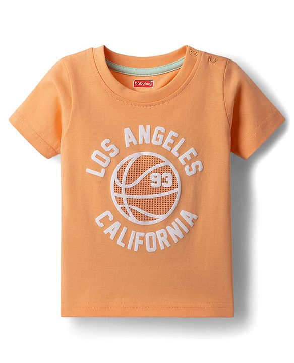 Babyhug Cotton Knit T-Shirts Half Sleeves with Graphics Pack of 3 Multi Color 6-9 Months