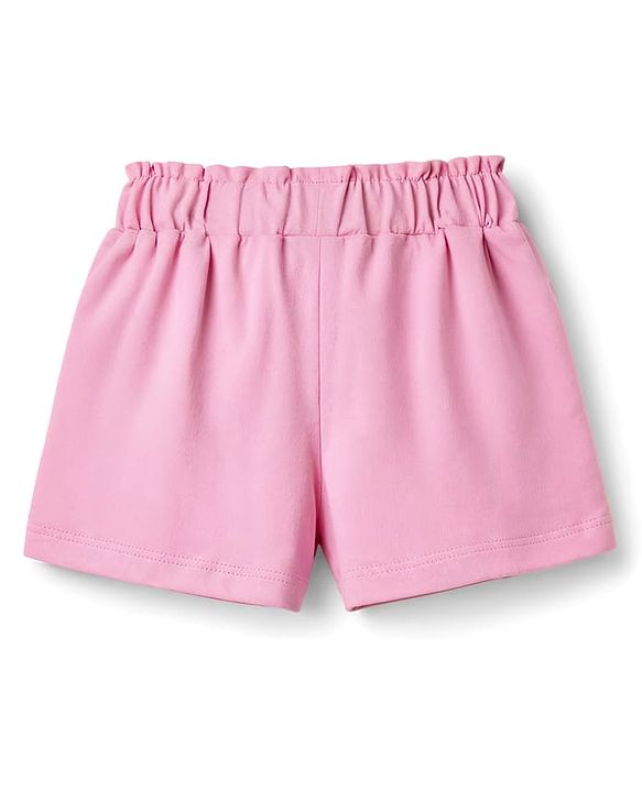 Babyhug Cotton Knit Mid Thigh Butterfly Printed Shorts With Bow Applique Pack Of 3 - Multicolor