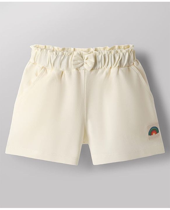 Babyhug Single Jersey Knit Mid Thigh Shorts With Rainbow Print Pack of 3 - Multicolor