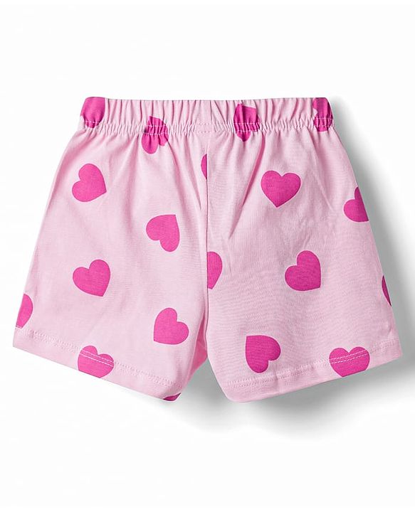 Babyhug Single Jersey Knit Mid Thigh Printed Shorts with Bow Applique Pack of 3 - Multicolor
