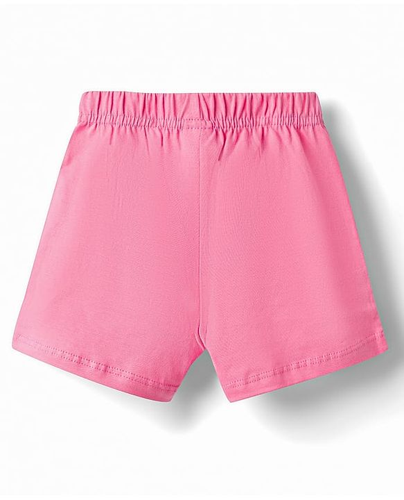 Babyhug Single Jersey Knit Mid Thigh Printed Shorts with Bow Applique Pack of 3 - Multicolor
