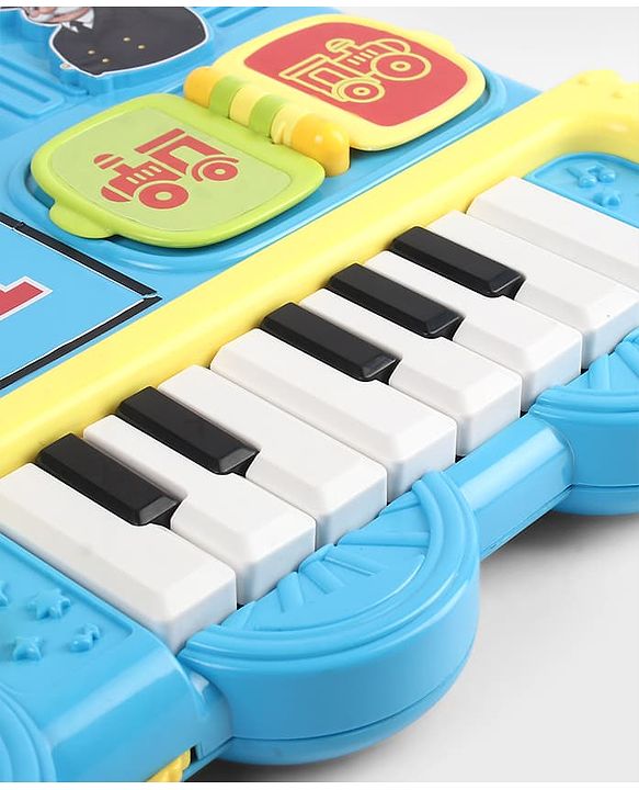 Babyhug Melody Express Musical Piano| Interactive Musical Toy| 8 Built-In Melodies| Piano Keyboard| Number Buttons| Sound & Light Effects| Adjustable Volume| 12+ Months| BIS Certified
