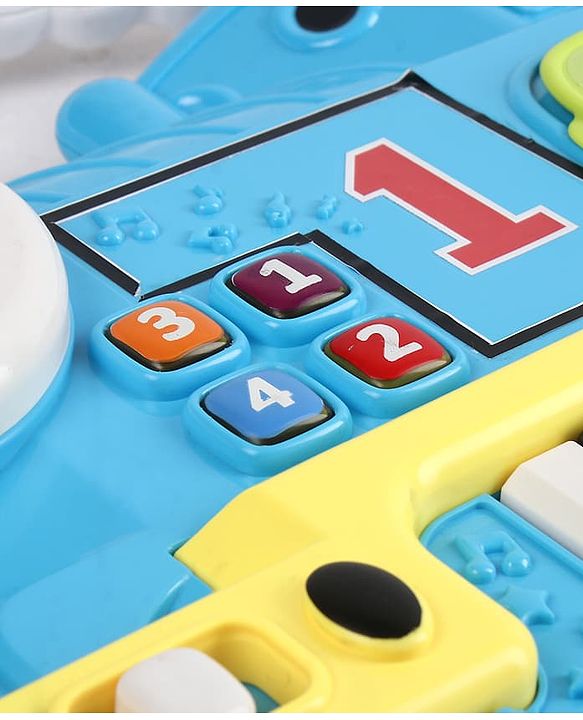 Babyhug Melody Express Musical Piano| Interactive Musical Toy| 8 Built-In Melodies| Piano Keyboard| Number Buttons| Sound & Light Effects| Adjustable Volume| 12+ Months| BIS Certified