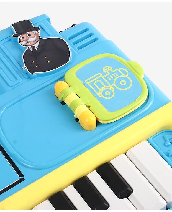 Babyhug Melody Express Musical Piano| Interactive Musical Toy| 8 Built-In Melodies| Piano Keyboard| Number Buttons| Sound & Light Effects| Adjustable Volume| 12+ Months| BIS Certified