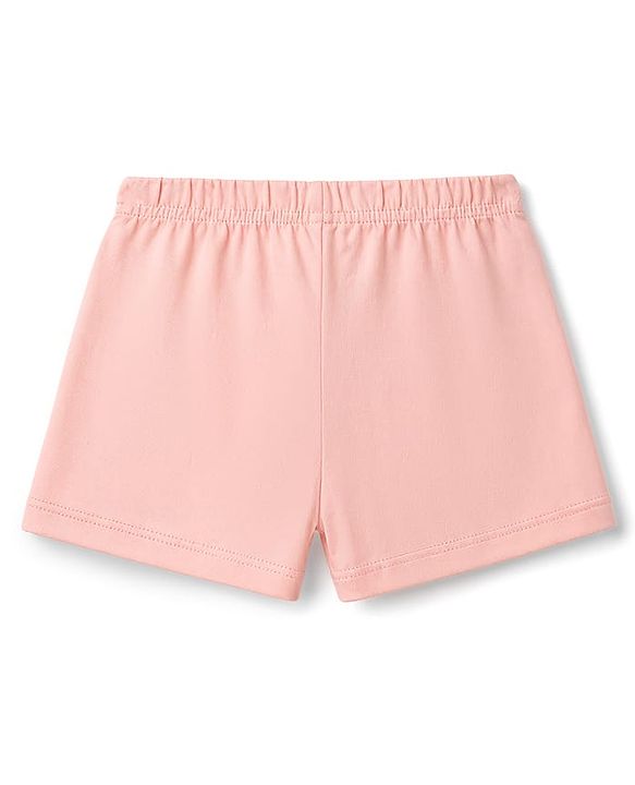 Babyhug Single Jersey Knit Mid Thigh Printed Shorts with Bow Applique Pack of 2 - Multicolor