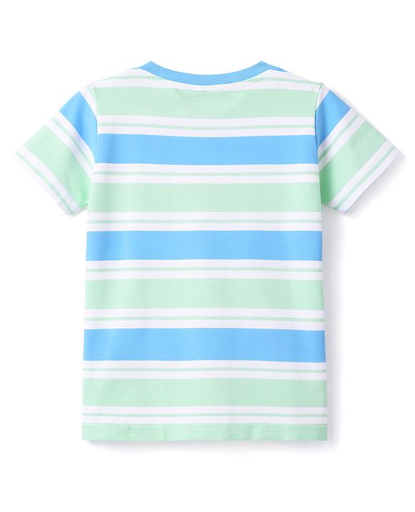 Babyhug Cotton Knit T-Shirts Half Sleeves with Graphics Multi Color 6-9 Months Pack of 3
