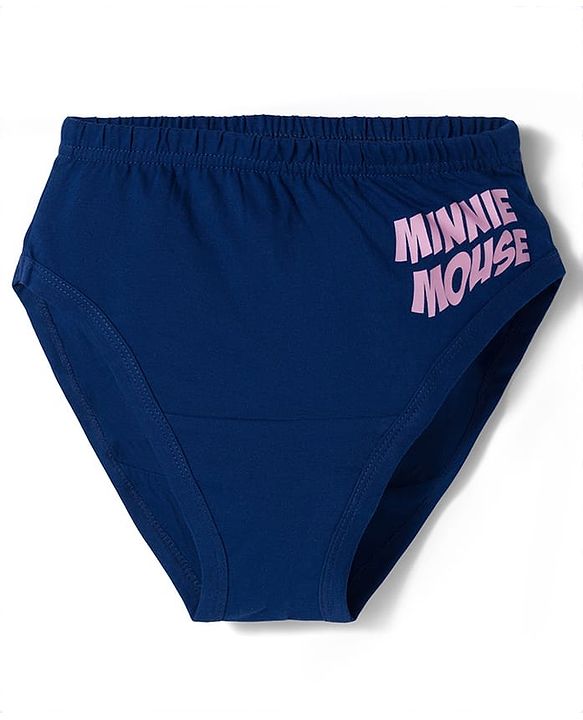 Pine Kids Disney Lycra Knit  Panties With Minnie Mouse Graphic Pack of 3 - Multicolor