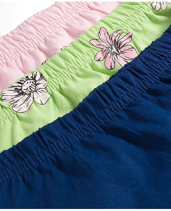 Pine Kids Disney Lycra Knit  Panties With Minnie Mouse Graphic Pack of 3 - Multicolor