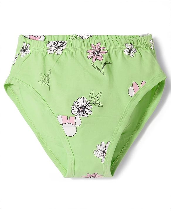 Pine Kids Disney Lycra Knit  Panties With Minnie Mouse Graphic Pack of 3 - Multicolor