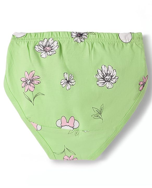 Pine Kids Disney Lycra Knit  Panties With Minnie Mouse Graphic Pack of 3 - Multicolor