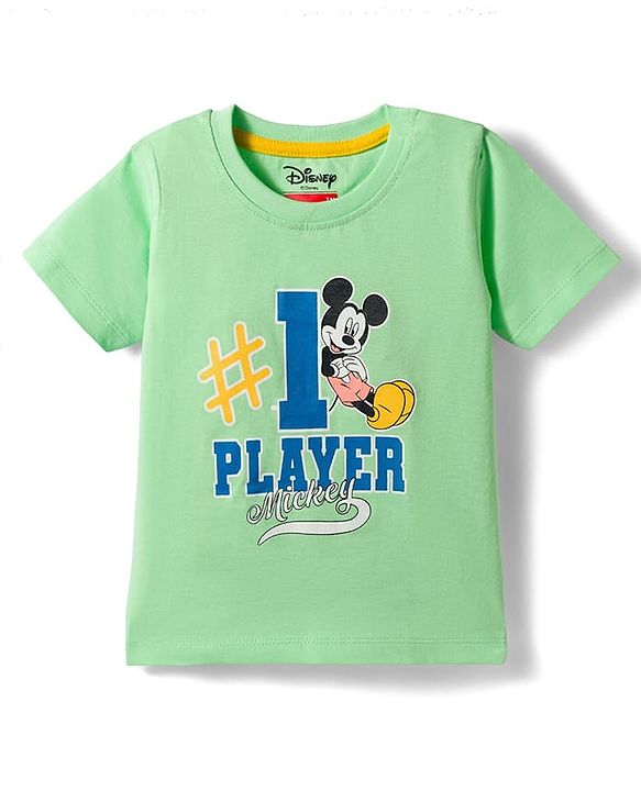 Babyhug Disney Single Jersey Knit Half Sleeves T-Shirts With Mickey Mouse Graphics Pack of 3 - Multicolor
