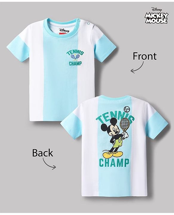 Babyhug Disney Single Jersey Knit T-Shirt Half Sleeves Round Neck Graphic Multi Color 3-6 Months