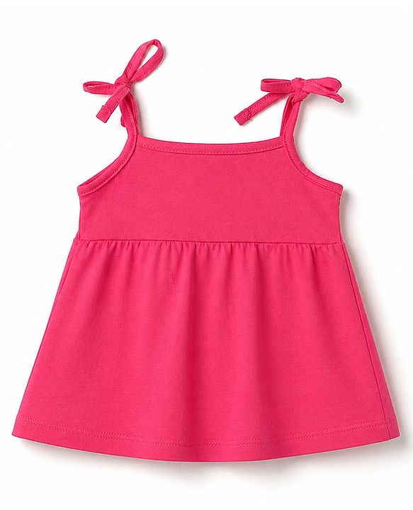 Babyhug Cotton Knit One Piece Dresses/Frocks with Shoulder Straps Pack Of 2 Multi ColorNew Born