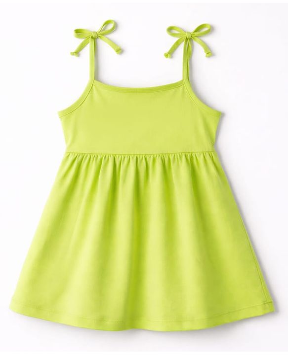 Babyhug Cotton Knit One Piece Dresses/Frocks with Bow Multi Color 12-18 Months Pack of 2