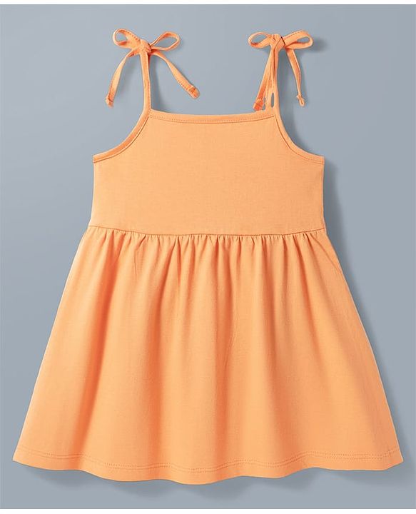 Babyhug Single Jersey Knit Sleeveless Fit & Flare Frock With Floral Print Pack of 2 - Multicolor