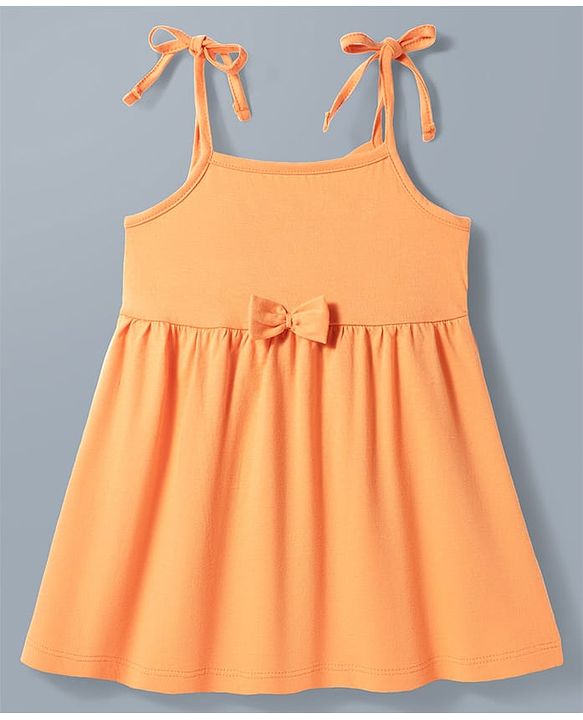 Babyhug Single Jersey Knit Sleeveless Fit & Flare Frock With Floral Print Pack of 2 - Multicolor