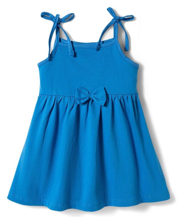 Babyhug Single Jersey Knit One Piece Dresses/Frocks with Shoulder Straps Multi Color New Born