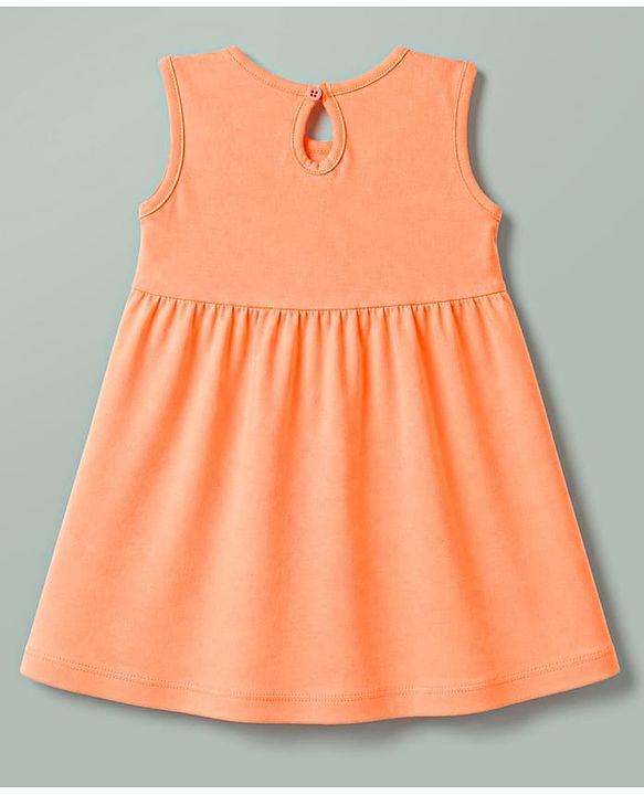 Babyhug Cotton Knit One Piece Dresses/Frocks Sleeveless Pack Of 2 Multi Color New Born