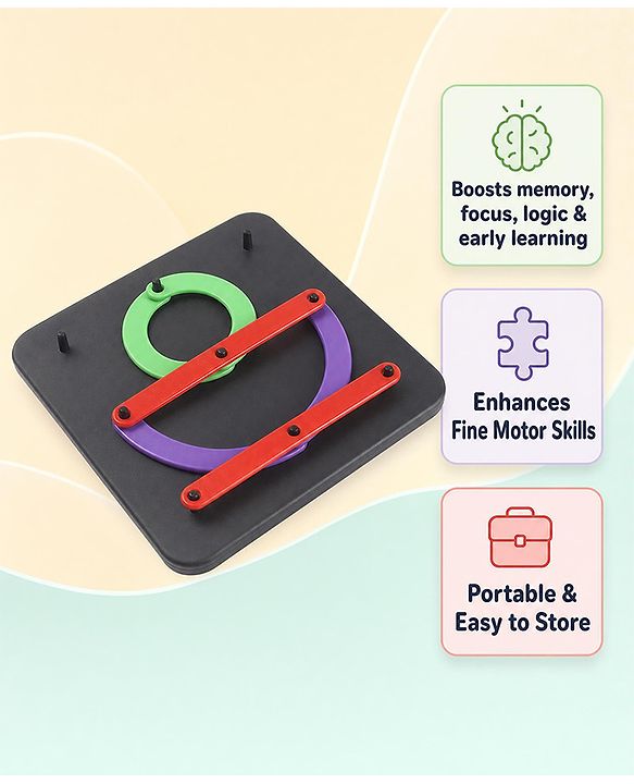 Babyhug Alpha Numeric Puzzle for Kids| Montessori Inspired Alphabet & Number Educational Toy| Enhances Cognitive Skills| Fine Motor Skills & Hand-Eye Coordination|Preschool Learning Toy| BIS Certified