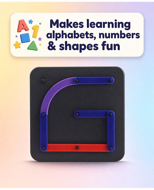 Babyhug Alpha Numeric Puzzle for Kids| Montessori Inspired Alphabet & Number Educational Toy| Enhances Cognitive Skills| Fine Motor Skills & Hand-Eye Coordination|Preschool Learning Toy| BIS Certified