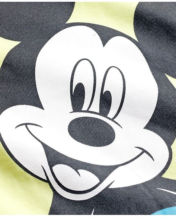Babyhug Disney Single Jersey Knit Half Sleeves Shirt & Shorts Co-ord Set With T-Shirt & Mickey Mouse & Family Graphics - Multicolor