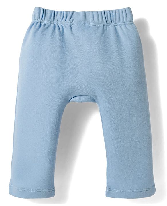 Babyhug 100% Cotton Knit Half Sleeves Onesie with Diaper Leggings & Beach Theme Print - Yellow & Light Blue