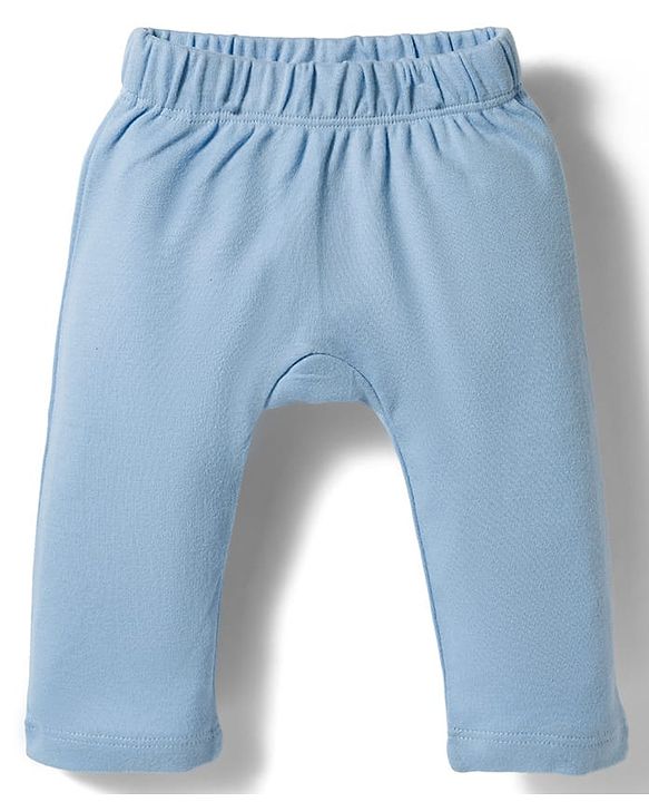 Babyhug 100% Cotton Knit Half Sleeves Onesie with Diaper Leggings & Beach Theme Print - Yellow & Light Blue