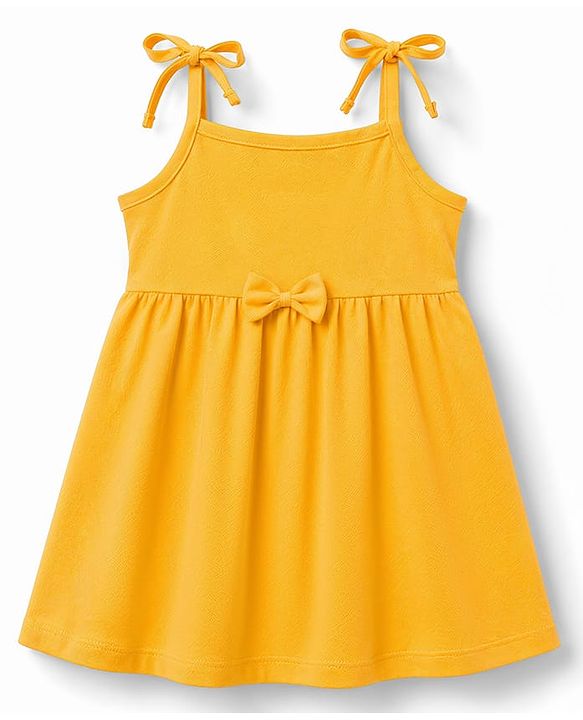 Babyhug Cotton Knit One Piece Dresses/Frocks with Shoulder Straps All Over Floral Prints Multi Color Newborn
