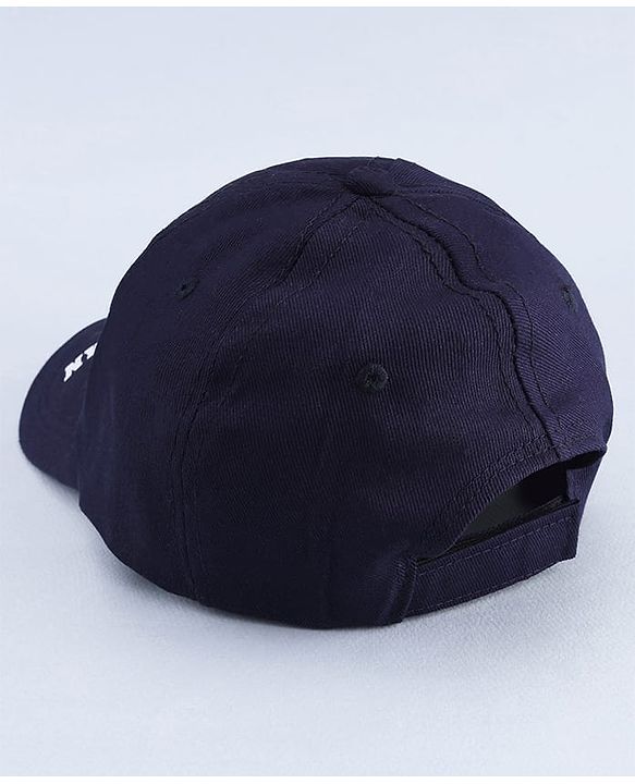 Pine Kids Marvel Cotton Woven  Summer Cap With Spider Man Print Navy Blue - Diameter 20 cm