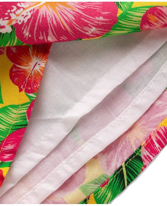 Babyhug Cotton Woven Sleeveless Frock With Floral Print - Multicolor